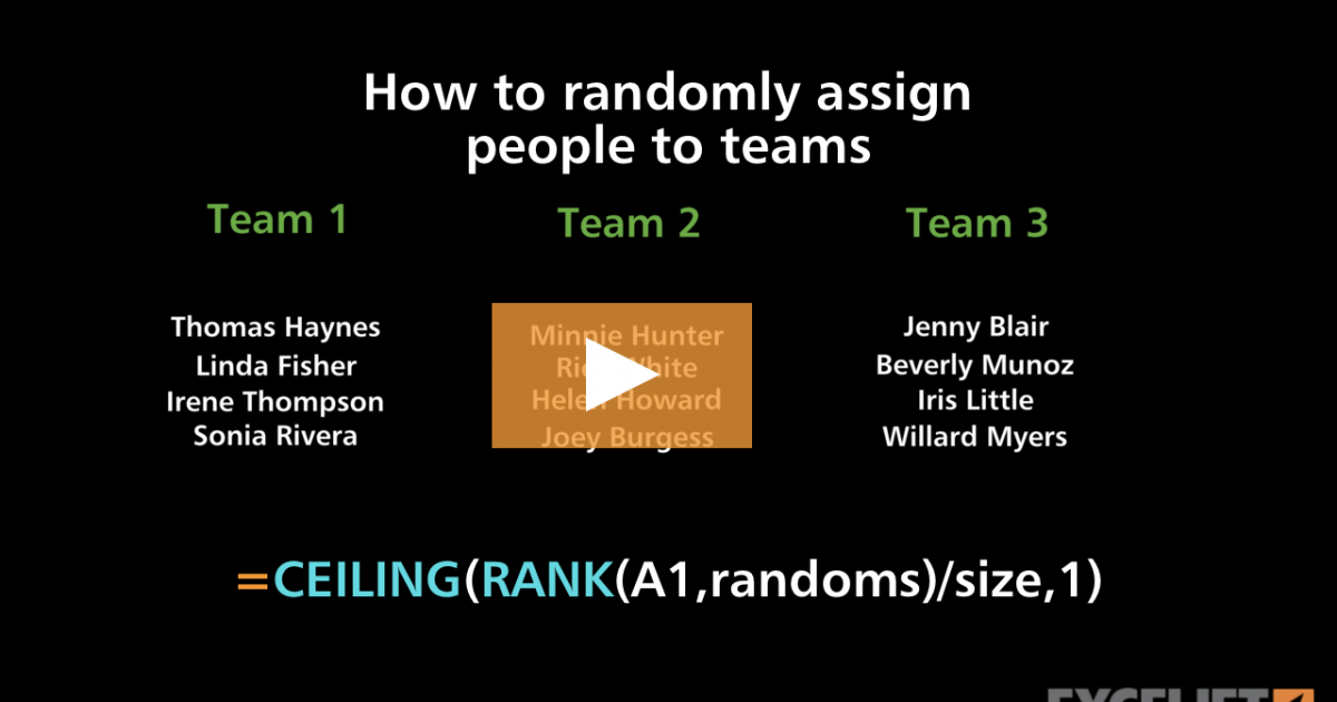 how-to-randomly-assign-people-to-teams-exceljet